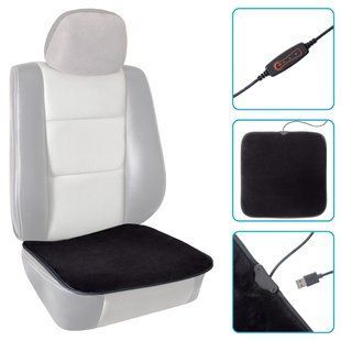 Buy Heated Car Seat Cover Vitol Heated 42x40cm Fur 5V USB 1 pc (VH-0509) 94897 Heated capes