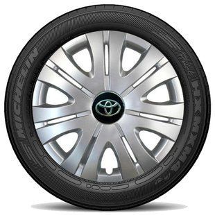 Купить Колпак колеса с эмблемой SKS408 Toyota R16 серый с логотипом на выбор 4 шт 21931 16 SKS
