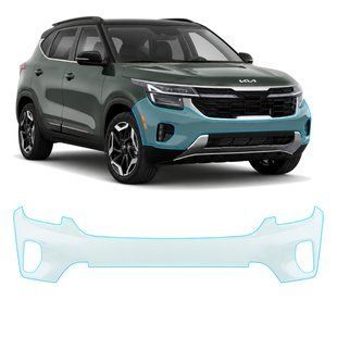 Купити Антигравійна захисна бронеплівка за лекалами для Kia Seltos SP2 facelift 2023- - передній бампер 105702 Модельні лекала захисних плівок для Kia