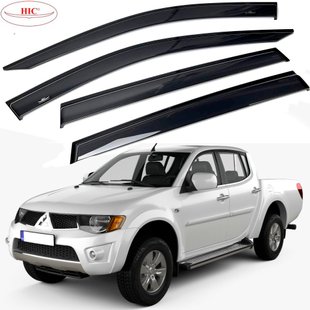 Купить Дефлекторы окон ветровики HIC для Mitsubishi L 200 2006-2015 Оригинал (MI34) 60522 Дефлекторы окон Mitsubishi