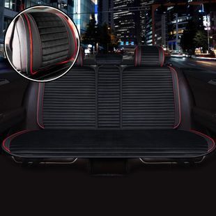 Buy Cover for rear seats Alcantara Napoli Premium Black-Red piping 1 pc 86412 Premium Seat Covers (Alcantara)