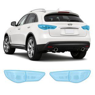 Купити Антигравійна захисна бронеплівка за лекалами для Infiniti FX35/FX37/QX70 S51 facelift 2012-2017 - задні ліхтарі стопи 105179 Модельні лекала захисних плівок для Infiniti