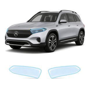 Купити Антигравійна захисна бронеплівка за лекалами для Mercedes-Benz EQB 2021- оптика (фари та ПТФ) 106848 Модельні лекала захисних плівок для Mercedes-Benz