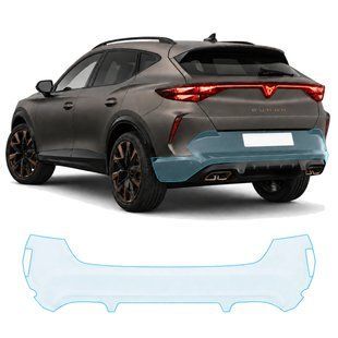 Купити Антигравійна захисна бронеплівка за лекалами для Seat Cupra Formentor I facelift 2024- задній бампер 108711 Модельні лекала захисних плівок для Seat