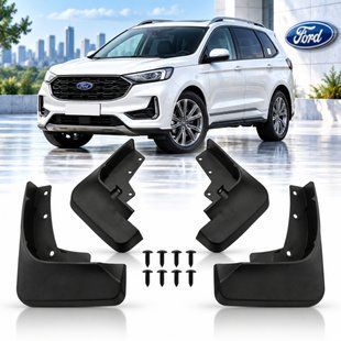 Купити Бризковики для Ford Edge Plus 2021-2022 Модельні Комплект 4 шт (OEM: FT4Z-16A550-AA, KT4Z-16A550-AA) 110979 Бризговики Ford