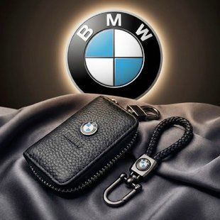 Купити Подарунковий набір №5 для BMW / Брелок з карабіном і чохол для автоключів 38655 Подарункові набори для автомобіліста