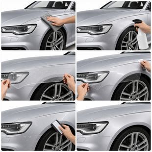 Buy Pre-cut paint protection film for Audi A6 C7 2011-2018 - rear bumper 101494 Model-specific paint protection film patterns for Audi