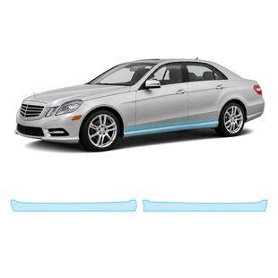 Купити Антигравійна захисна бронеплівка за лекалами для Mercedes-Benz E-Class W212 2009-2013 - нижня зона кузова пороги 106780 Модельні лекала захисних плівок для Mercedes-Benz