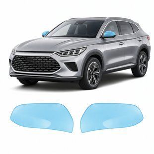 Купить Антигравийная защитная бронепленка по лекалам для BYD Song Plus I 2020-2022 - зеркала 103241 Модельные лекала защитных пленок для BYD