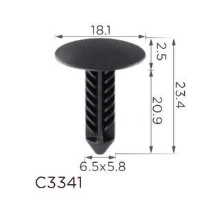 Buy Clip for trunk trim Ford, Chevrolet Ford 11589181 (C3341) 74186 Nail type fastener