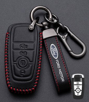 Купить Чехол для автоключей Ford с Брелоком Карабин Оригинал (4 кнопки №3) 66828 Чехлы для автоключей (Оригинал)