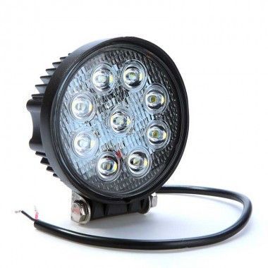 Купити Додаткова LED фара Лідер / Ø115x55 mm / 27W / 3W * 9 / 10-30V / Далеке світло 1 шт 8506 Додаткові LЕD фари