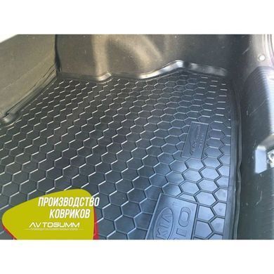 Купить Автомобильный коврик в багажник Kia Rio 2011- Sedan / Резиновый (Avto-Gumm) 27862 Коврики для KIA