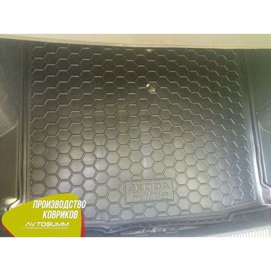 Купить Автомобильный коврик в багажник Skoda Fabia 2 2007- Universal / Резино - пластик 42342 Коврики для Skoda