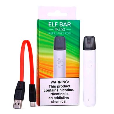 Купити Багаторазова POD-система Elf Bar RF350 Starter Kit 350 mAh Білий 66170 Багаторазові POD системи