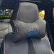 Buy Headrest pillow with Geely logo Eco-leather 3D Colored logo Black-Brown edging 1 pc 91725 Pillows for the headrest - under the neck