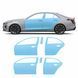Купити Антигравійна захисна бронеплівка за лекалами для Cadillac CT4 I 2020-2025 - зони дверей і стійки вікон 103309 Модельні лекала захисних плівок для Cadillac