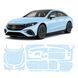 Купити Антигравійна захисна бронеплівка за лекалами для Mercedes-Benz EQS 2021- повний кузов 106905 Модельні лекала захисних плівок для Mercedes-Benz