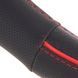Buy Steering wheel cover M 37-39 cm Red Inserts Perforation Black Eco-leather (Sh-203064 4 BK RD M) 84874 Steering Wheel Covers Eco-leather - 3 photos from 4