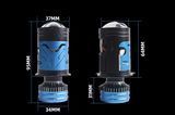 Buy LED Automotive Bulbs H4 Mini 140W 16000LM 6000K 4570+4570 Module 9-30V (Lensed D37mm with Canbus Simulator) F90 95029 LED Lamps PRO Lensed