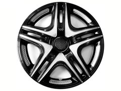 Купити Ковпаки для колес Star Дакар R16 Супер Чорні Карбон Пласкі 4 шт 21777 16 (Star)