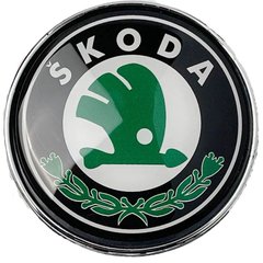 Купити Емблема для Skoda 78 мм пластикова задня 36627 Емблеми на іномарки