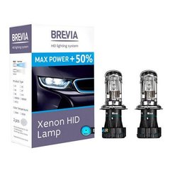 Купить Лампа Ксенон H4 5500K 35W Brevia 12450MP +50% MaxPower (2шт) 24194 Биксенон - Моноксенон