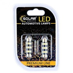 Купить LED лампа SOLAR SV8.5 T11x39 12V 9SMD 2835 CANBUS white 2 шт (SL1363) 40176