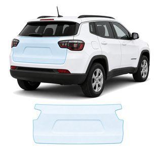 Купити Антигравійна захисна бронеплівка за лекалами для Jeep Compass MP 2017-2020 - зона кришки багажника 105338 Модельні лекала захисних плівок для Jeep
