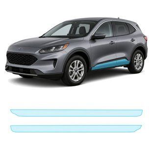 Купити Антигравійна захисна бронеплівка за лекалами для Ford Escape (US) IV 2020-2022 - нижня зона кузова пороги 104344 Модельні лекала захисних плівок для Ford