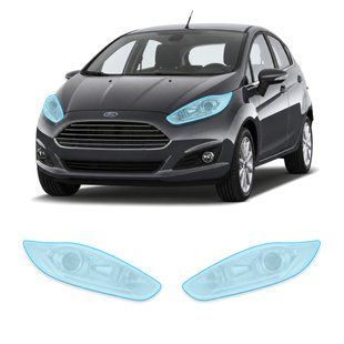 Купити Антигравійна захисна бронеплівка за лекалами для Ford Fiesta VI facelift 2013-2017 - оптика (фари та ПТФ) 104412 Модельні лекала захисних плівок для Ford