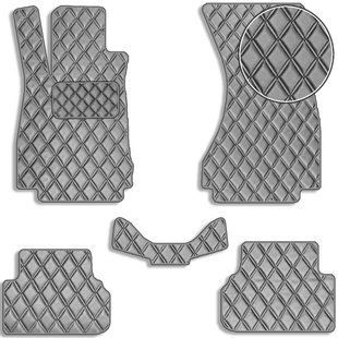 Buy Eco-leather floor mats for Audi A4 (B9) 2015- Grey 5 pcs (Rombus) 74654 Floor mats for Audi