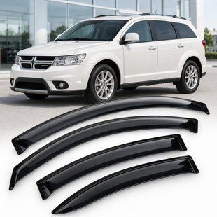 Купить Дефлекторы окон ветровики для Fiat Freemont/Dodge Journey (JC) 2008 Скотч 3M (AMDD10236) Acrylic 4 шт 110527 Дефлекторы окон Fiat