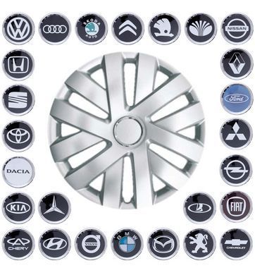 Купити Ковпак колеса з емблемою Volkswagen SKS409 R16 сірий з логотипом на вибір 4 шт 21932 16 SKS