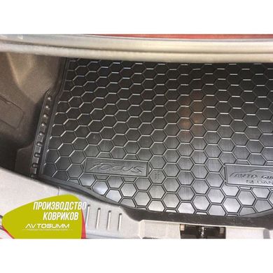 Купити Автомобільний килимок у багажник Ford Focus 3 2011- Sedan докатка / Гумо - пластик 42043 Килимки для Ford