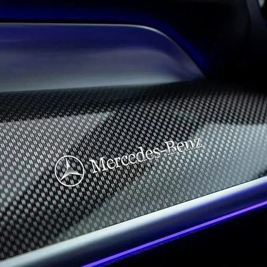 Купить Наклейка с логотипом Mercedes металл, на клейкой ленте 1 шт (универсальная) 95235 Наклейки на автомобиль