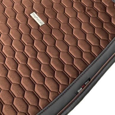 Купить Накидки для сидений Алькантара Palermo Premium комплект Коричневые 9903 Накидки для сидений Premium (Алькантара)