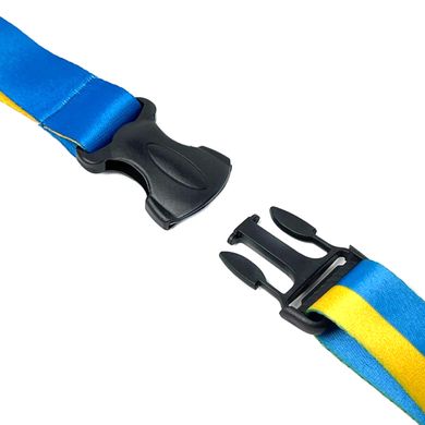 Купить Шнурок Ремешок для ключей на шею Ukraine с карабином Желто-Голубой 62377 Брелки для автоключей