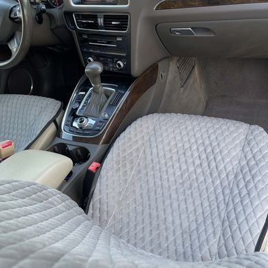 Buy Front Seat Covers Torino Front Gray 2 pcs (Micro Velour Premium) 80996 Premium Seat Covers (Alcantara)