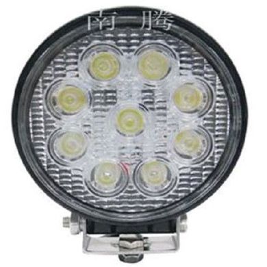Купить Дополнительная LED фара Лидер 27W (3W*9) 10-30V Ø 115*55 mm Дальний (05-27W Yellow) 1 шт 8718 Дополнительные LЕD фары