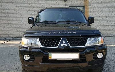 Купить Дефлектор капота мухобойка Mitsubishi Pajero Sport 1998-2007 (Vip Tuning) MSH01 3487 Дефлекторы капота Mitsubishi