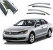 Купить Дефлекторы окон ветровики Benke для Volkswagen Passat B7 / B8 Седан 2011- USA Хром Молдинг Из Нержавеющей Стали 3D 32188 Дефлекторы окон Volkswagen - 1 фото из 3