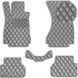 Buy Eco-leather floor mats for Audi A4 (B9) 2015- Grey 5 pcs (Rombus) 74654 Floor mats for Audi