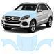 Купити Антигравійна захисна бронеплівка за лекалами для Mercedes-Benz GLE W166 facelift 2015-2019 - капот і передні крила 107047 Модельні лекала захисних плівок для Mercedes-Benz