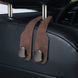 Buy Car headrest holder with 2 hooks Brown with ABS Plastic 88936 Headrest hangers - 1 photos from 4