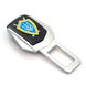 Купить Заглушка ремня безопасности с логотипом Герб Украины 1 шт 62321 Заглушки ремня безопасности - 1 фото из 4