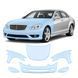 Купить Антигравийная защитная бронепленка по лекалам для Mercedes-Benz S-Class W221 2005-2009 - передняя часть авто (капот бампер фары крылья) 107180 Модельные лекала защитных пленок для Mercedes-Benz