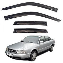 Купить Дефлекторы окон ветровики Audi A6 (C4) Седан 1990-1997 Скотч 3M Voron Glass 41073 Дефлекторы окон Audi