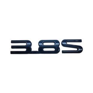 Buy BYD 3.8S emblem, black gloss, 50&times;20 mm plastic (on tape) 96186 Emblem inscription on foreign cars