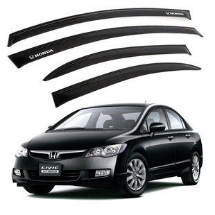 Купить Дефлекторы окон ветровики для Honda Civic 4D 2006-2011 3M Скотч Voron Glass 41219 Дефлекторы окон Honda